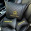 Подушка підголівник автомобільна, виготовлена ​​з еко шкіри, 2 шт