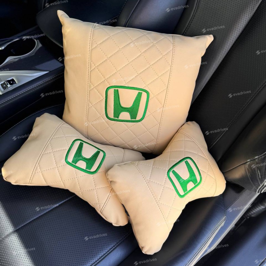 Подушка підголівник автомобільна, виготовлена ​​з еко шкіри, 2 шт