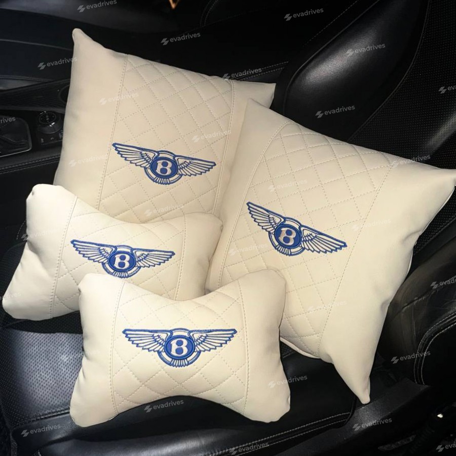 Подушка підголівник автомобільна, виготовлена ​​з еко шкіри, 2 шт