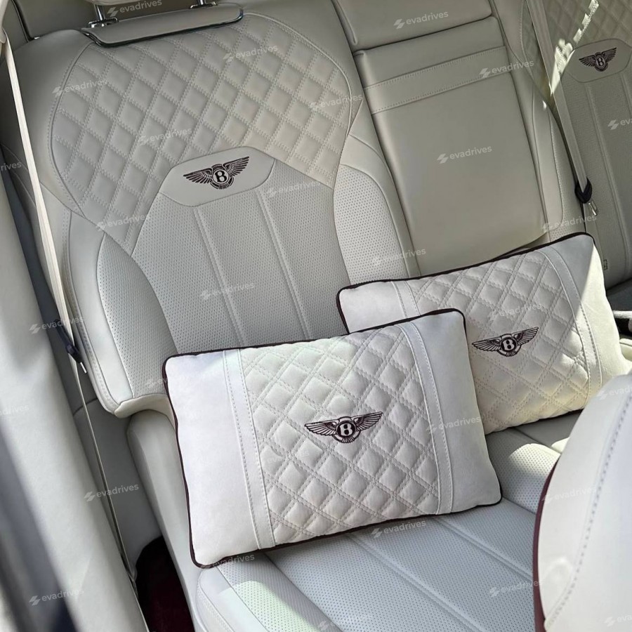 Подушка підголівник автомобільна, виготовлена ​​з еко шкіри, 2 шт