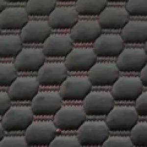 Чорний прошитий червоною ниткою  