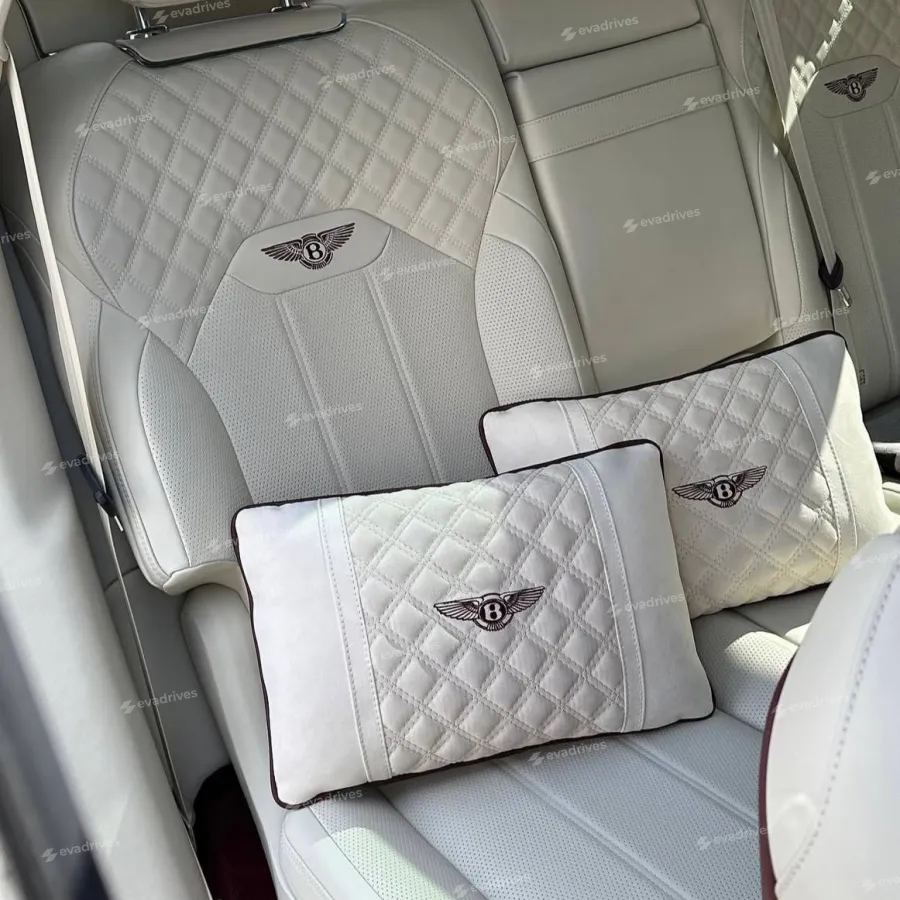 Подушка підголівник автомобільна, виготовлена ​​з еко шкіри, 2 шт