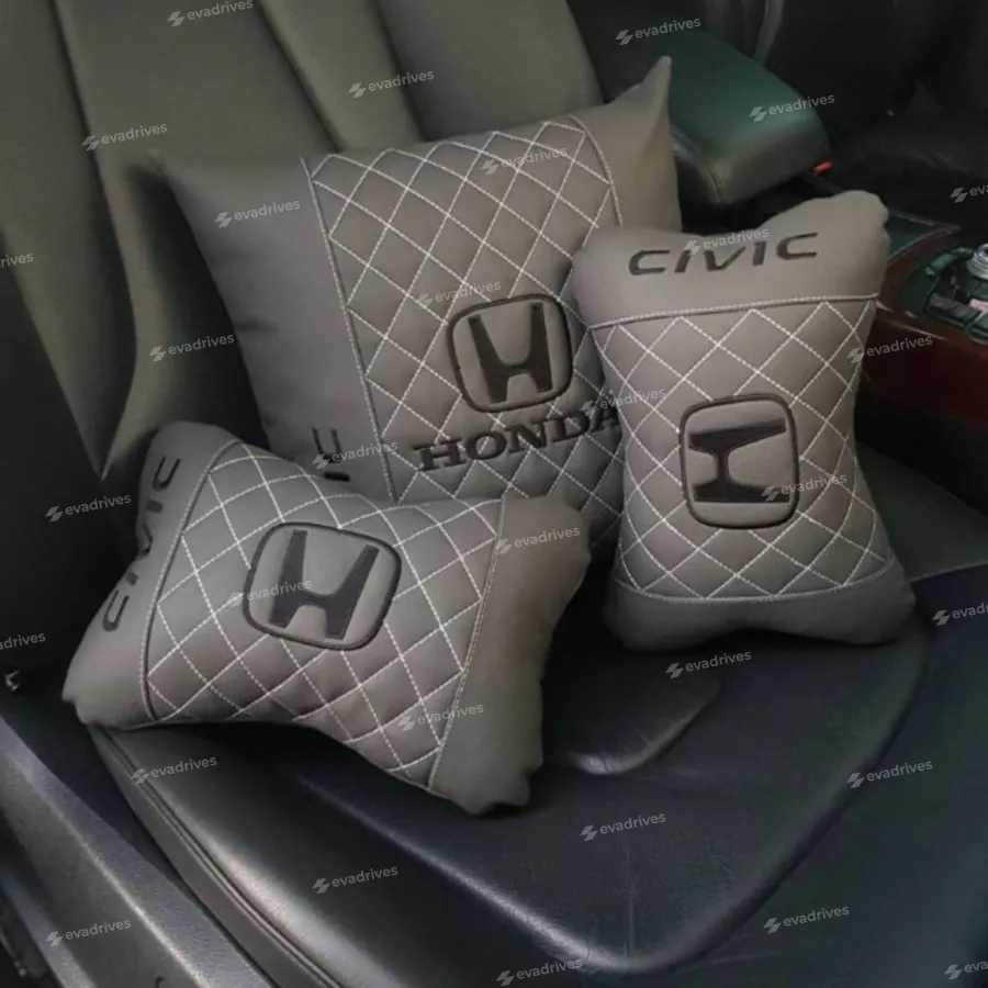 Подушка підголівник автомобільна, виготовлена ​​з еко шкіри, 2 шт